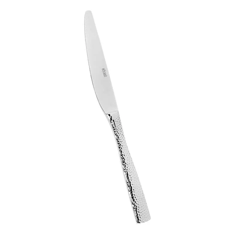 Abert Rinascimento Coltello Tavola Martellato In Acciaio Inox - Set 12 Pz Spedito Oggi