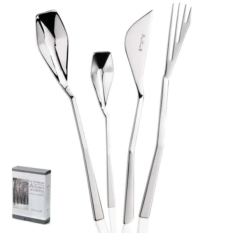 Direttamente Dal Produttore Pintinox Alberi D‘Inverno Servizio Posate In Acciaio Inox - Set 24 Pz