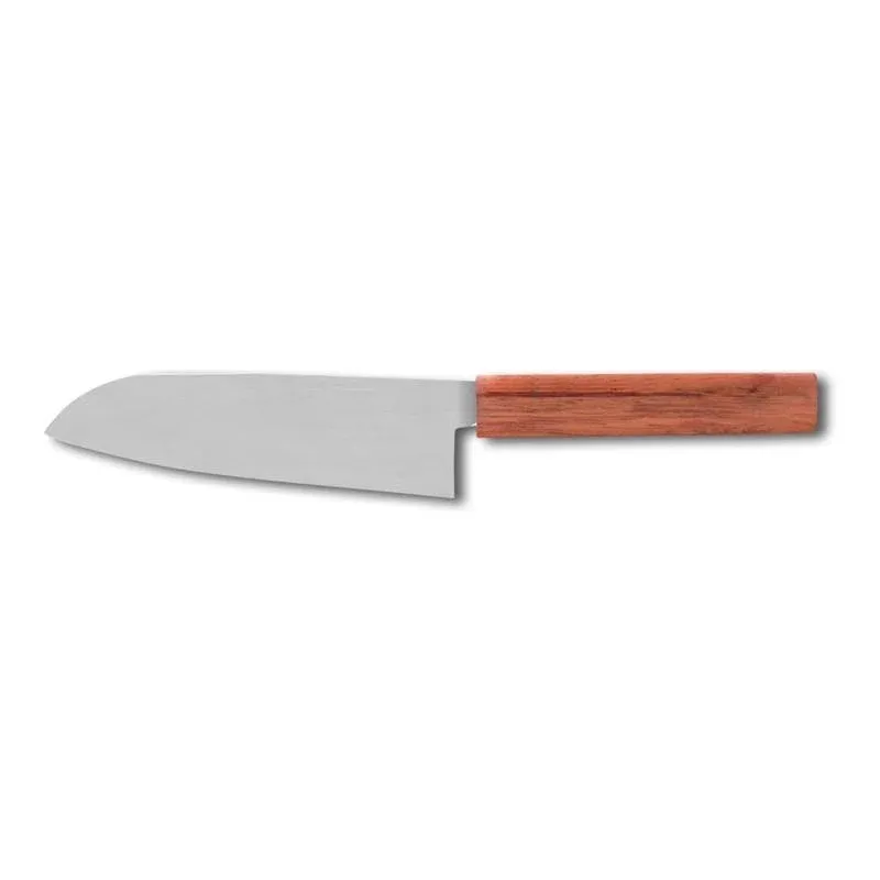 Professionale 16 cm - Ilsa Asia Coltello Santoku In Acciaio Inox, Legno