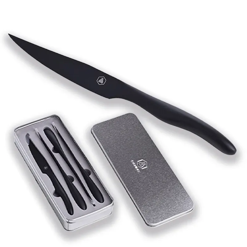 25 Cm - Laguiole Coltello Bistecca In Acciaio Inox - Set 4 Pz Economico