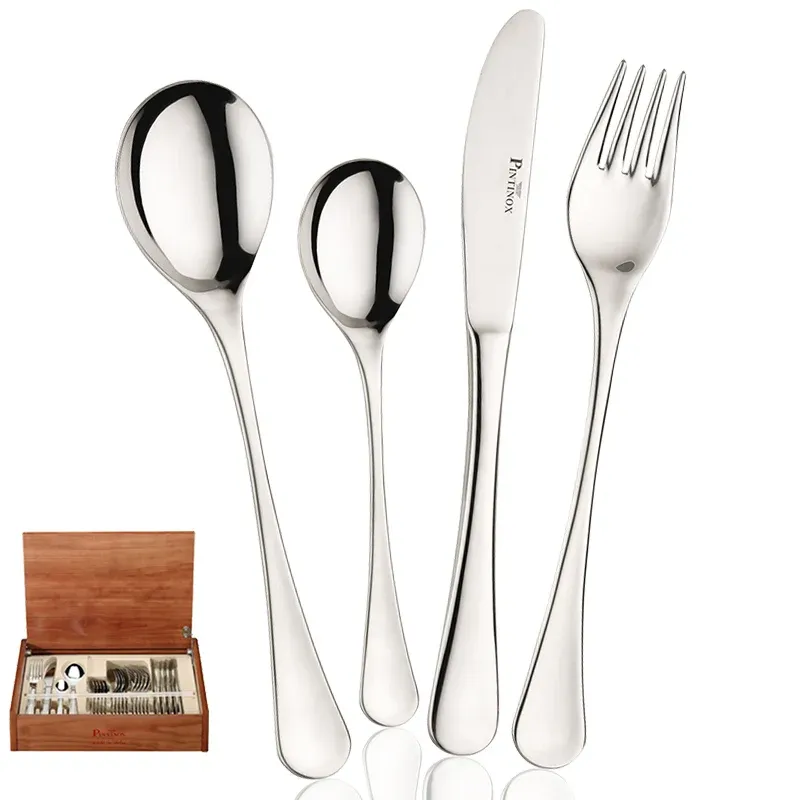 Pintinox Solaris Servizio Posate In Acciaio Inox - Set 24 Pz Promozione