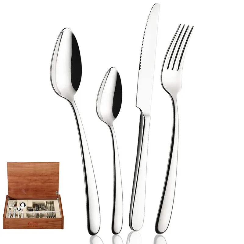Professionale Pintinox Savoy Servizio Posate In Acciaio Inox - Set 24 Pz