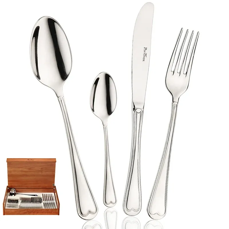 Pintinox Superga Servizio Posate In Acciaio Inox - Set 49 Pz Reso Gratuito