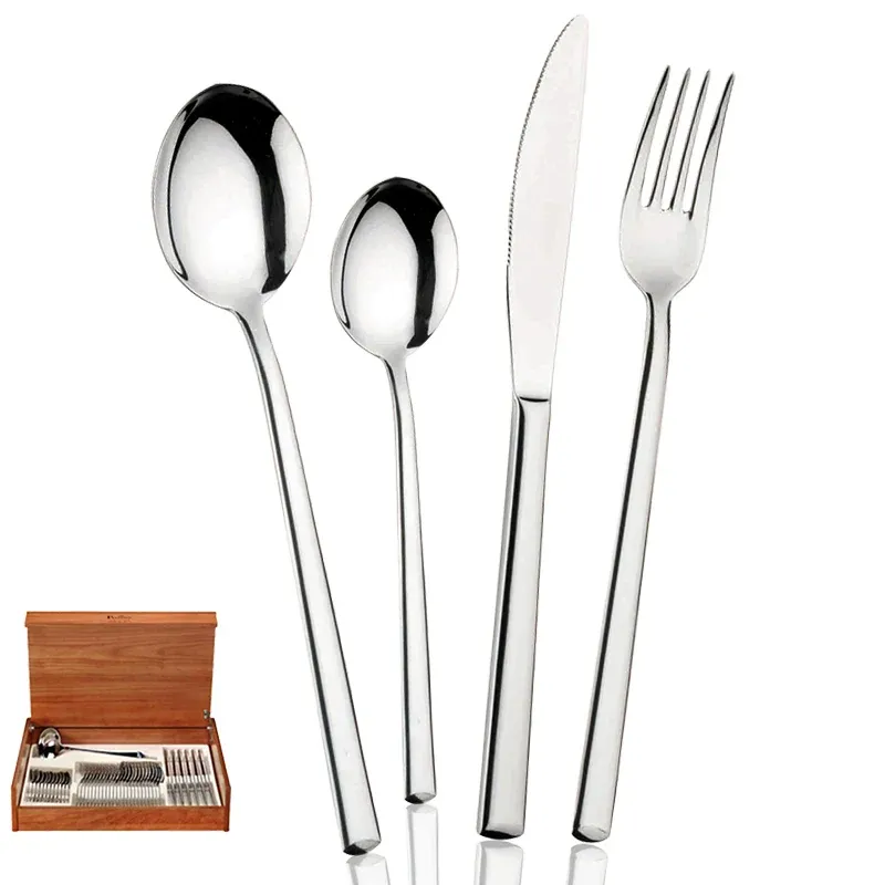 Pintinox Synthesis Servizio Posate In Acciaio Inox - Set 49 Pz Scelto Dai Clienti