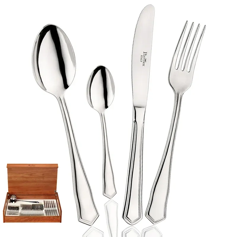 Pintinox Sabrina Servizio Posate In Acciaio Inox - Set 49 Pz Offerta Lampo