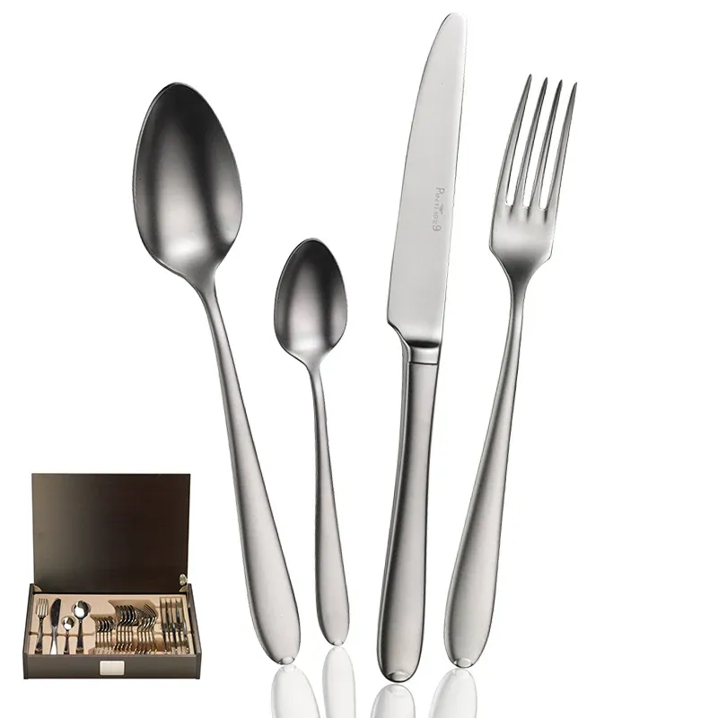 Pintinox Palladium Servizio Posate In Acciaio Inox - Set 24 Pz Reso Gratuito