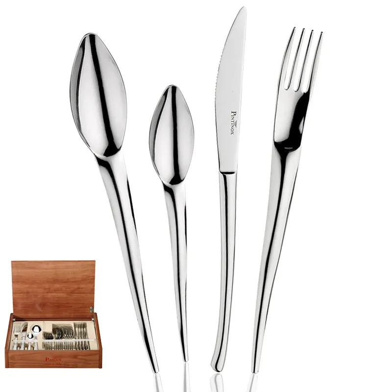 Prezzo Ridotto Pintinox Snake Servizio Posate In Acciaio Inox - Set 24 Pz