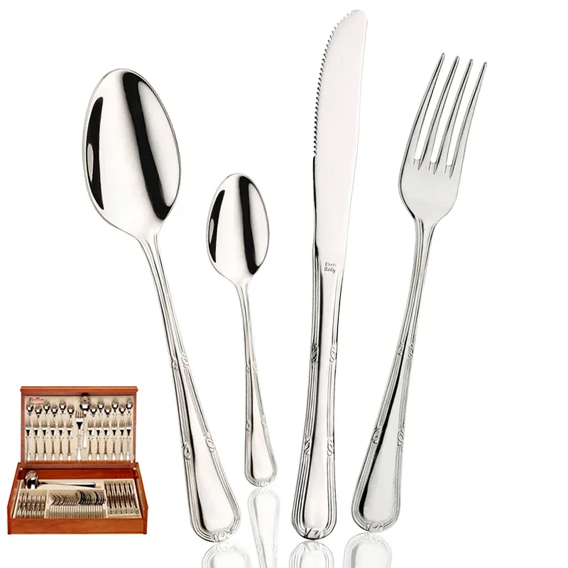 Soddisfatti O Rimborsati Pintinox Valencia Servizio Posate In Acciaio Inox - Set 75 Pz