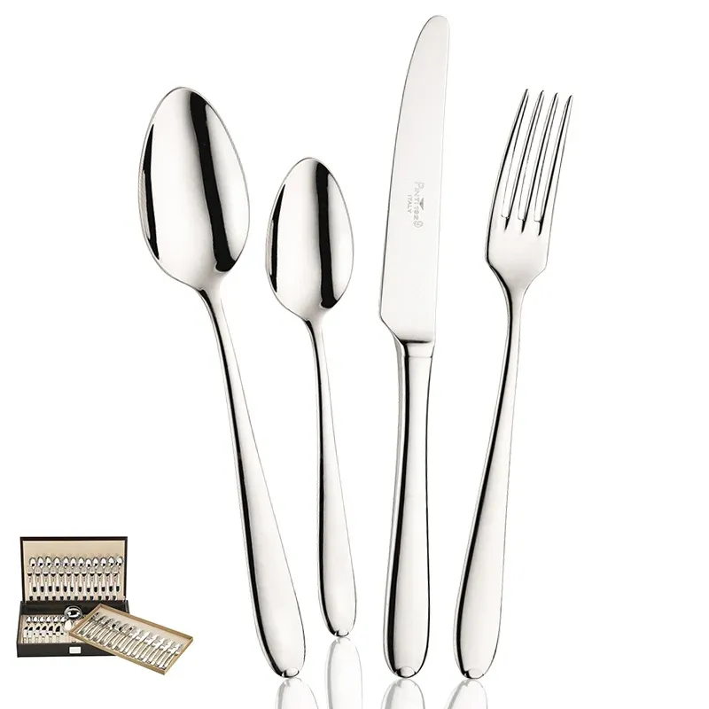 Miglior Prezzo Pintinox Palladium Servizio Posate In Acciaio Inox - Set 75 Pz