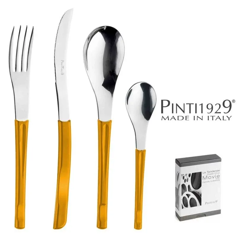 Pintinox Movie Servizio Posate In Acciaio Inox - Set 24 Pz Prezzo Conveniente