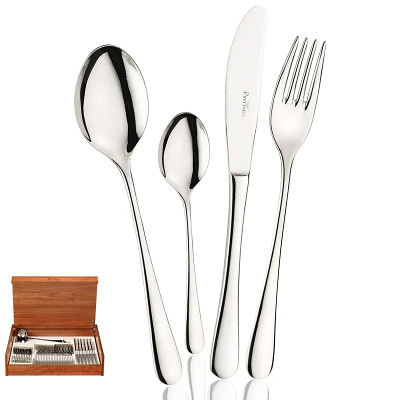 Pintinox Hotel Servizio Posate In Acciaio Inox - Set 49 Pz Compra Oggi Stesso