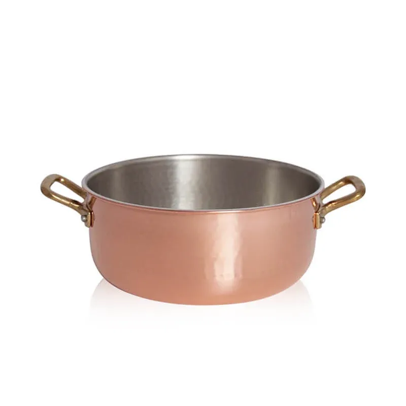 Pintinox Rame Casseruola Bassa In Rame Stagnato Spedizione Espresso