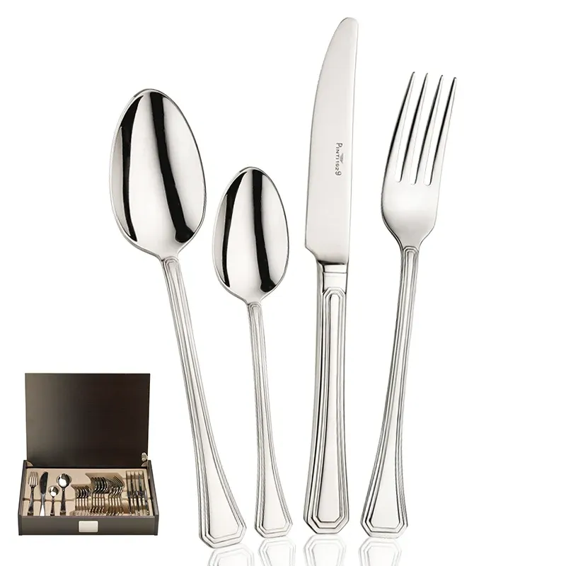 Reso Gratuito Pintinox Octavia Servizio Posate In Acciaio Inox - Set 24 Pz