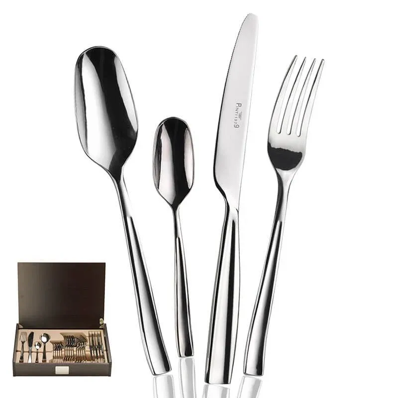Pintinox Infinito Servizio Posate In Acciaio Inox Forgiato - Set 24 Pz Must-Have