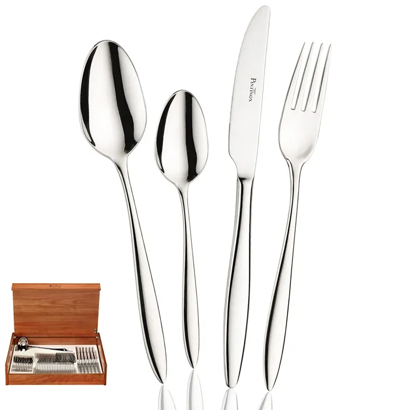 Più Venduto Pintinox Romanino Servizio Posate In Acciaio Inox - Set 49 Pz