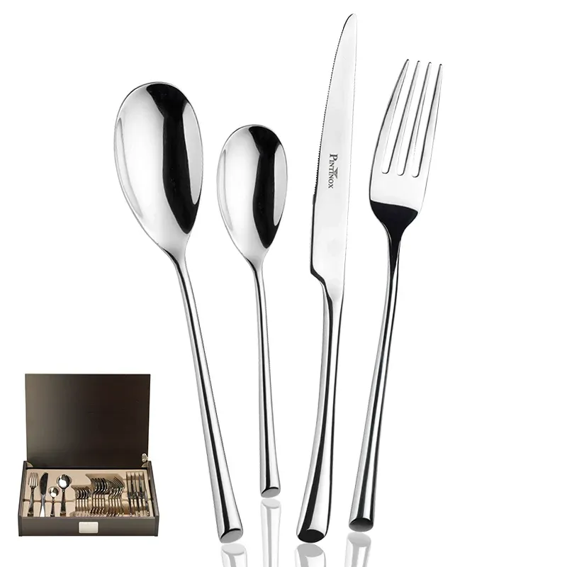Prezzo Ridotto Pintinox Trumpet Servizio Posate In Acciaio Inox Forgiato - Set 24 Pz