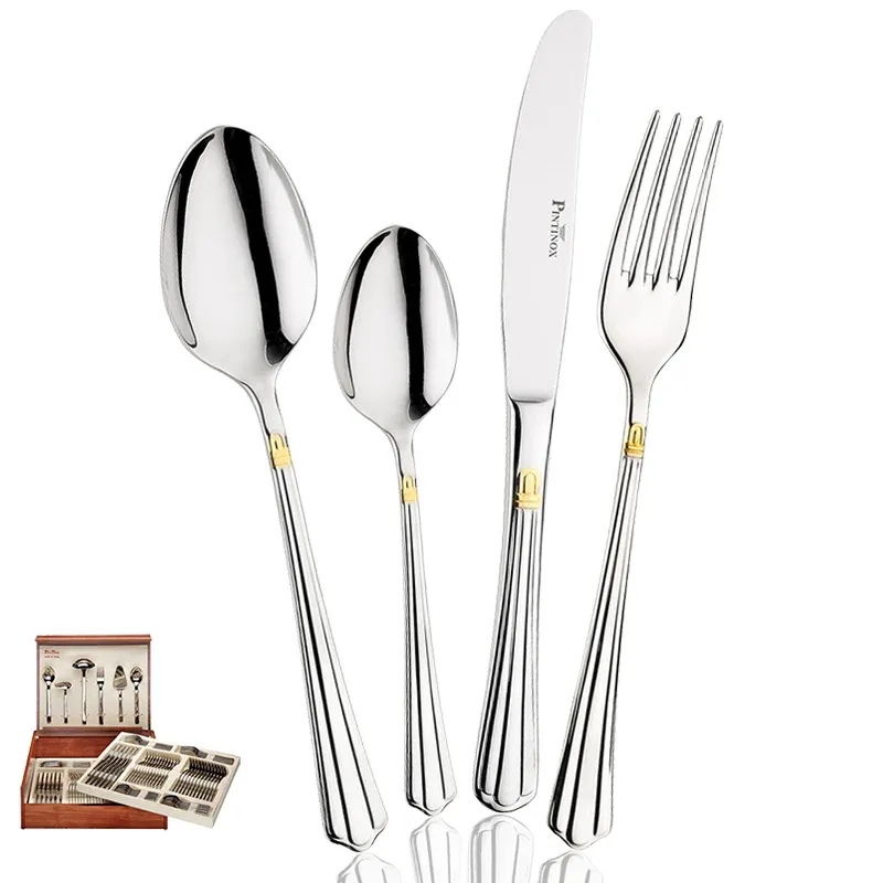 Pintinox Bernini Servizio Posate In Acciaio Inox - Set 126 Pz Prezzo Ridotto