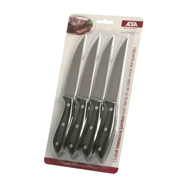 Ilsa TuttiXUno Coltello Bistecca In Acciaio Inox - Set 4 Pz Prezzo Basso