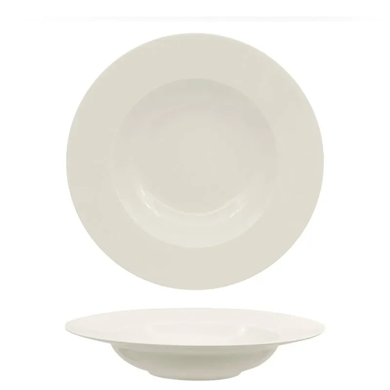 Novità 23 cm - Ariane Privilege Piatto Pasta In Porcellana - Set 6 Pz