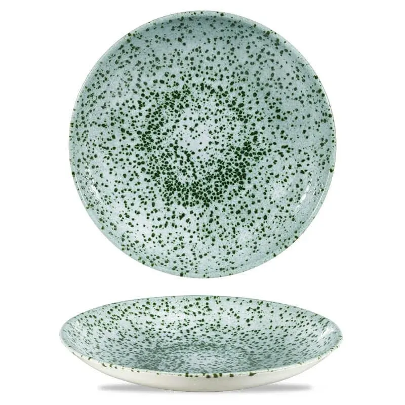 24.8 cm - Churchill Studio Prints Mineral Green Piatto Fondo In Porcellana Vetrificata Bestseller