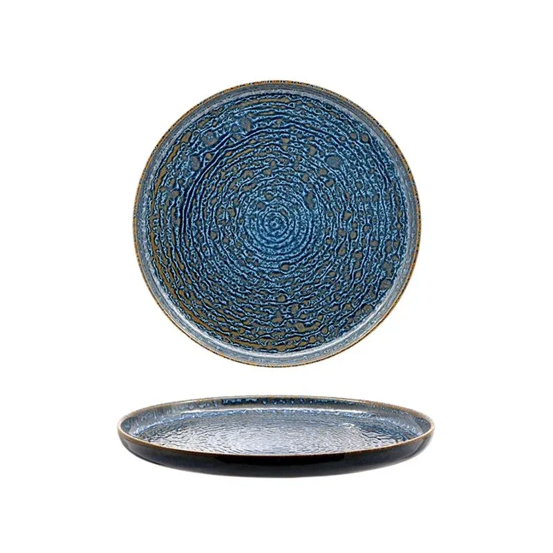 22 cm - Okeanos Piatto Piano In Stoneware - Set 4 Pz Compra Online