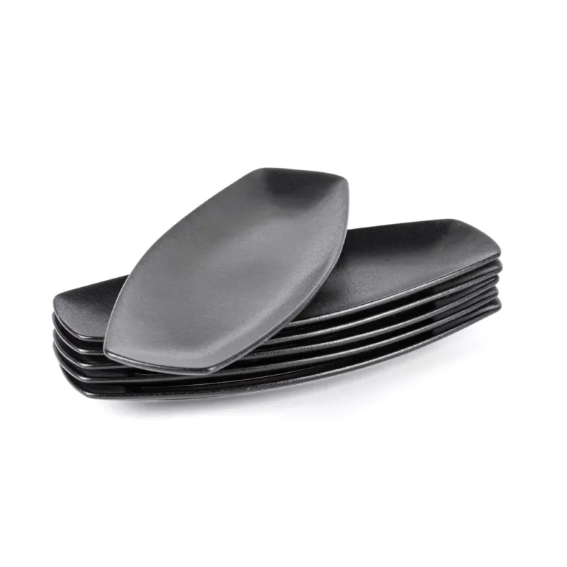 38.5x15 cm - Tognana Jap Piatto Vassoio Rettangolare In Stoneware - Set 6 Pz Ordina Subito