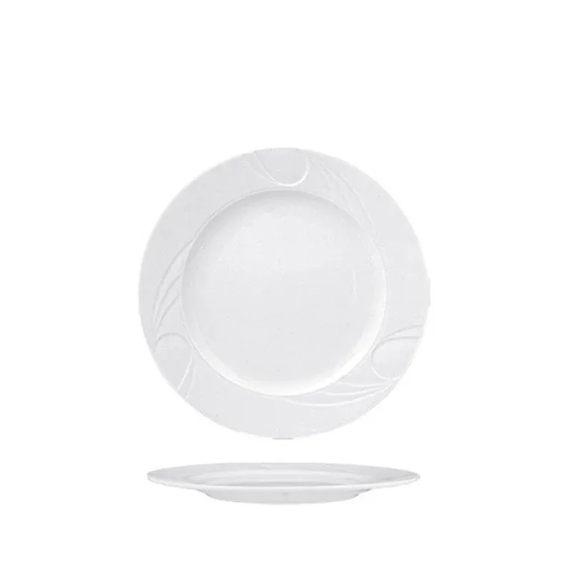 30 cm - Gural Porselen Karizma Piatto Piano In Porcellana - Set 6 Pz Popolare