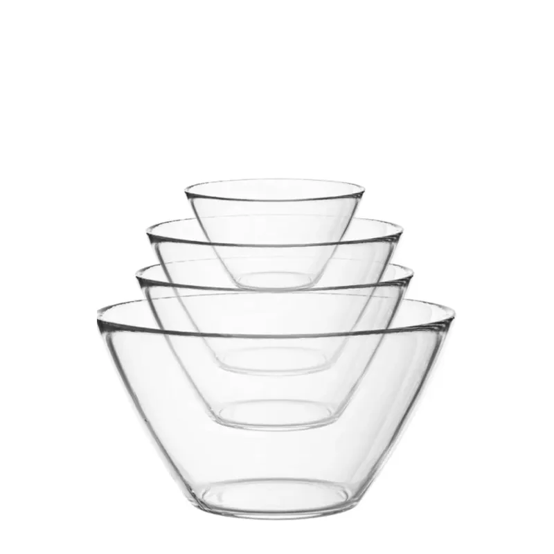Bormioli Rocco Basic Insalatiera In Vetro - Set 4 Pz Miglior Prezzo