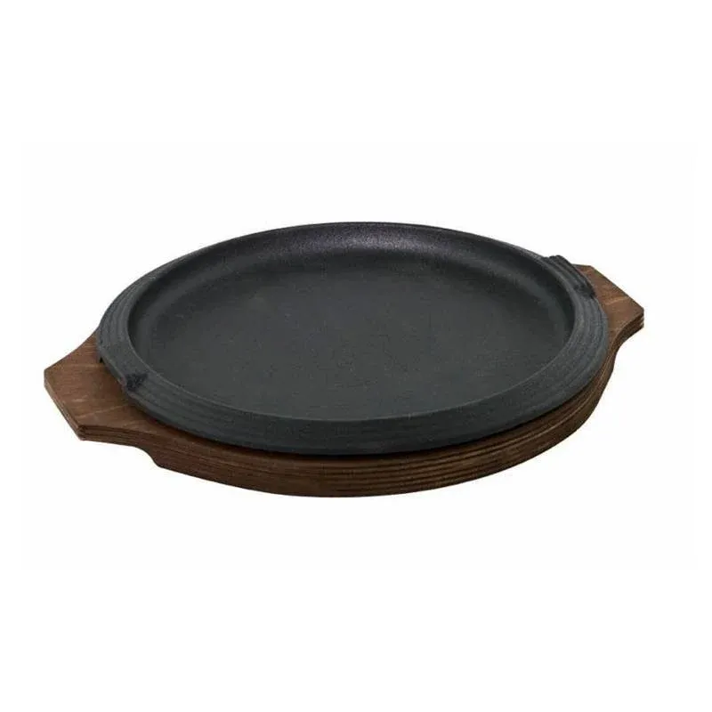 Affare 26 cm - Ilsa Basic Piatto In Ghisa Con Supporto In Legno