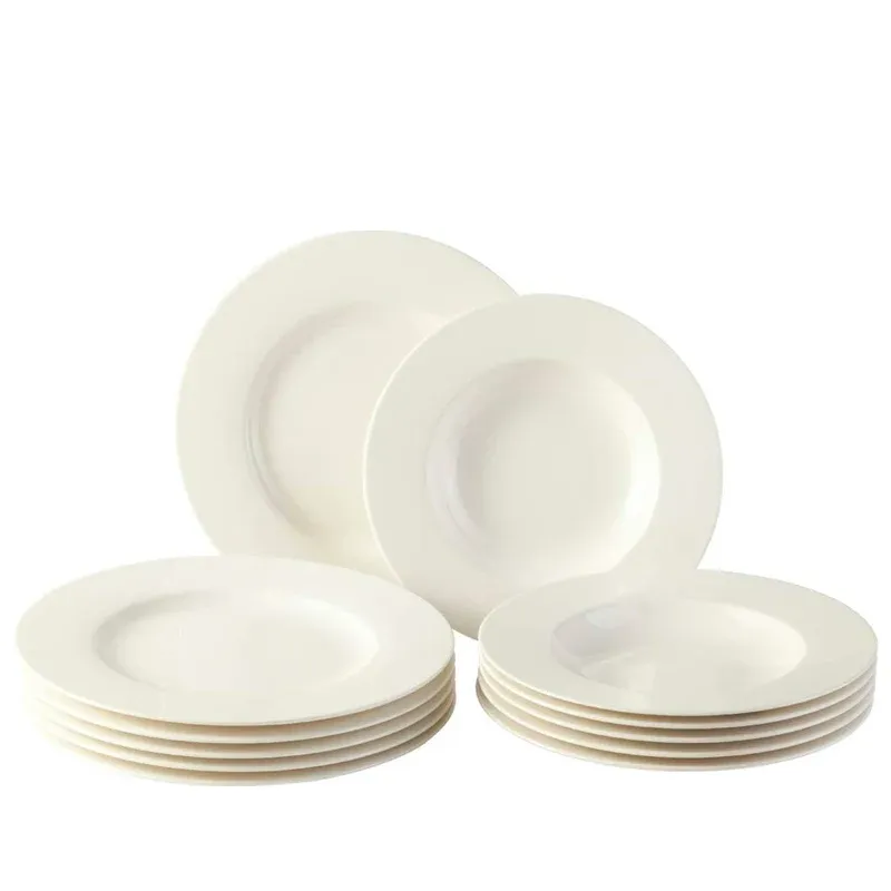 Villeroy & Boch Vivo Basic Servizio Piatti In Porcellana - Set 12 Pz Prezzo Basso