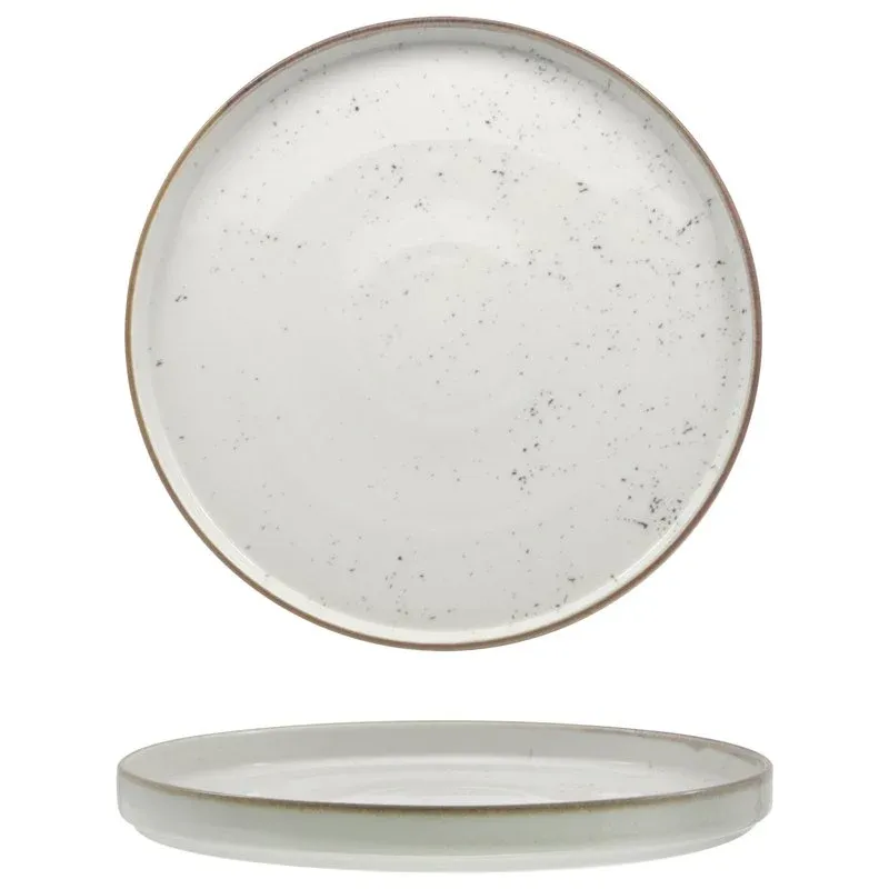 Reso Gratuito 28 cm - Saturnia Stains Piatto Piano In Porcellana - Set 6 Pz