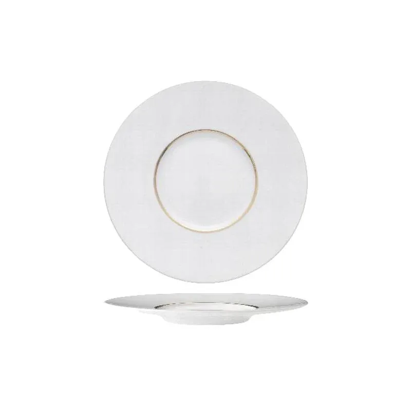 17 cm - Essentia Ligne D‘Or Piatto Pane In Porcellana - Set 6 Pz Prezzo Basso