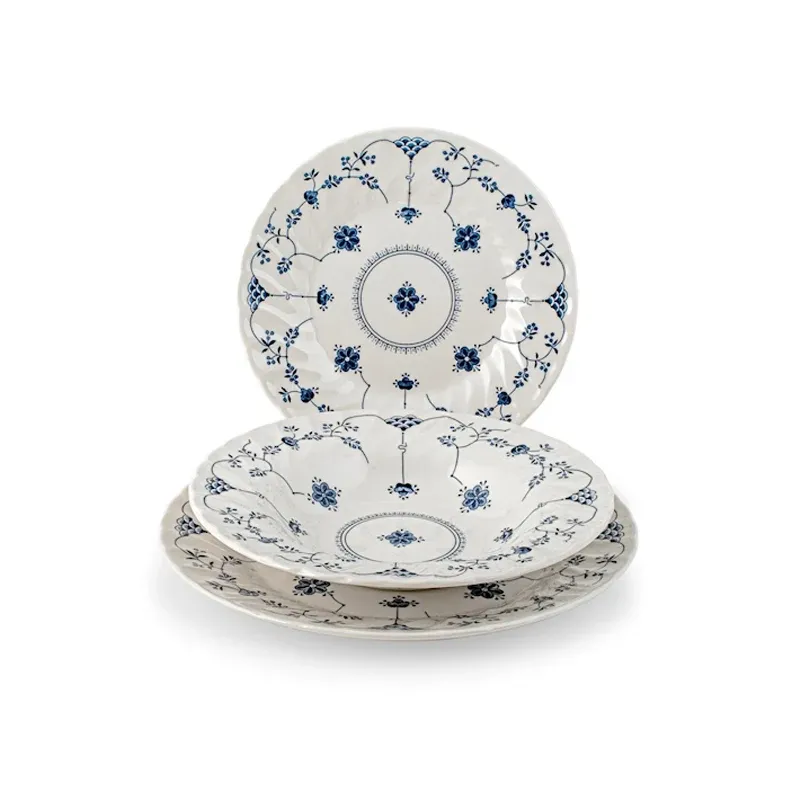Professionale Churchill James Sadler & Sons Finlandia Servizio Piatti In Terracotta - Set 18 Pz