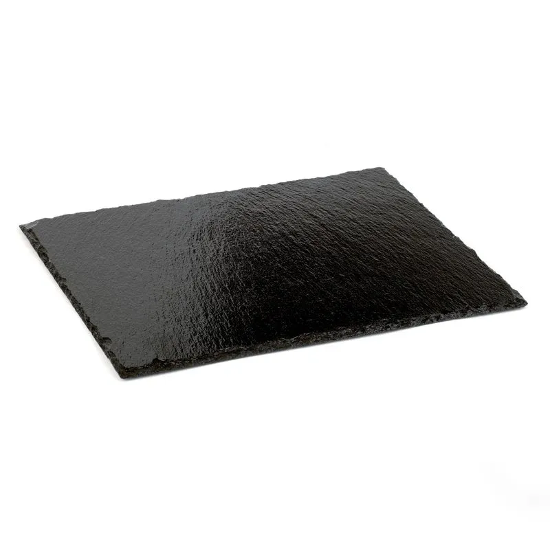 Reso Gratuito 32.5x17.6 cm - Aps Piatto Vassoio Rettangolare In Ardesia