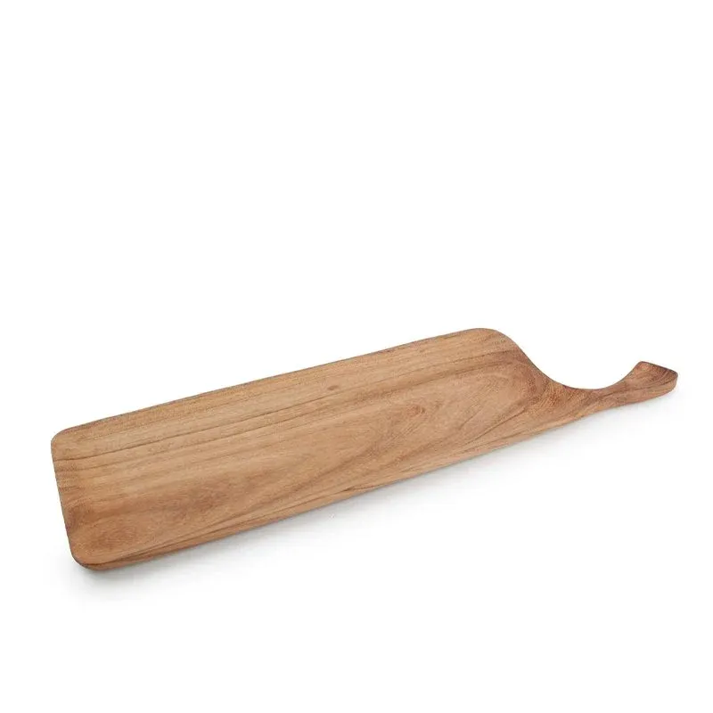 50x15 cm - Wood & Food Vassoio Rettangolare Con Manico In Legno Offerta Limitata