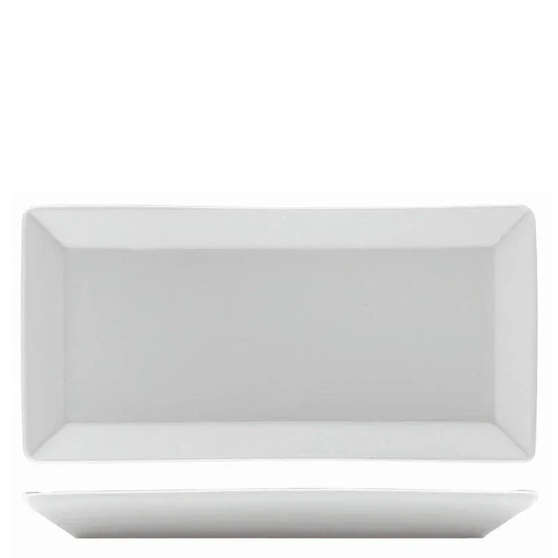 Prezzo Ridotto 33x26 cm - Kutahya Porselen Maya Piatto Vassoio Rettangolare In Porcellana - Set 6 Pz