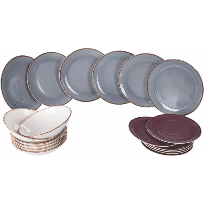 Villa D‘Este Camargue Servizio Piatti In Porcellana - Set 18 Pz Occasione