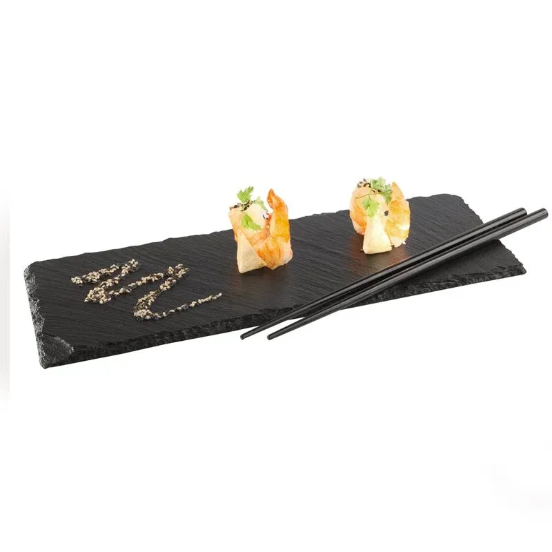Ultimissimo Modello 30x12 cm - Aps Piatto Presentazione Rettangolare In Ardesia