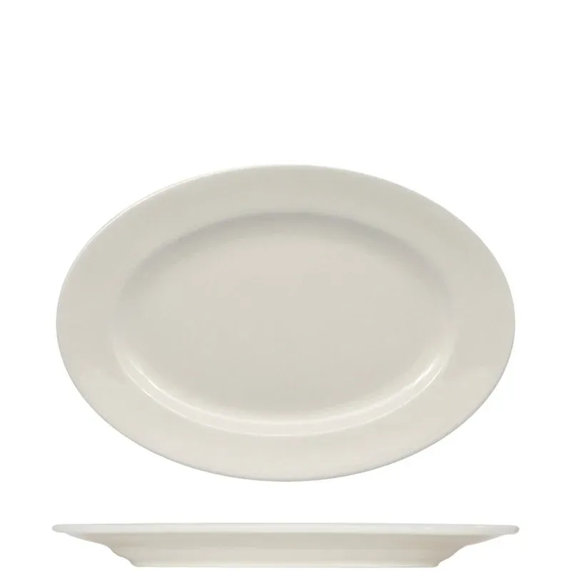 Pagamento Sicuro 28 cm - Ariane Prime Piatto Vassoio Ovale In Porcellana - Set 12 Pz