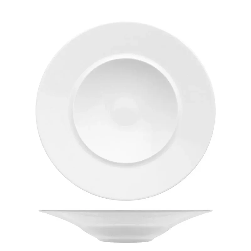 Occasione Imperdibile 25 cm - Lioness Florence Piatto Fondo In Porcellana - Set 4 Pz