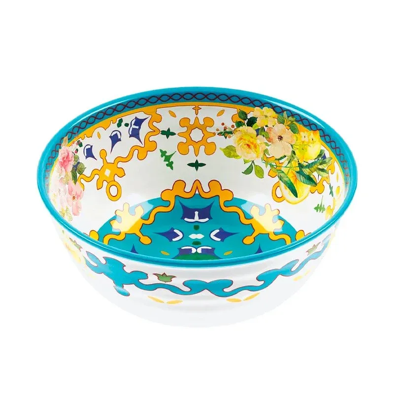 22 cm - Guzzini Flower & Lemon Coppa In Melamina - Set 2 Pz A Buon Prezzo