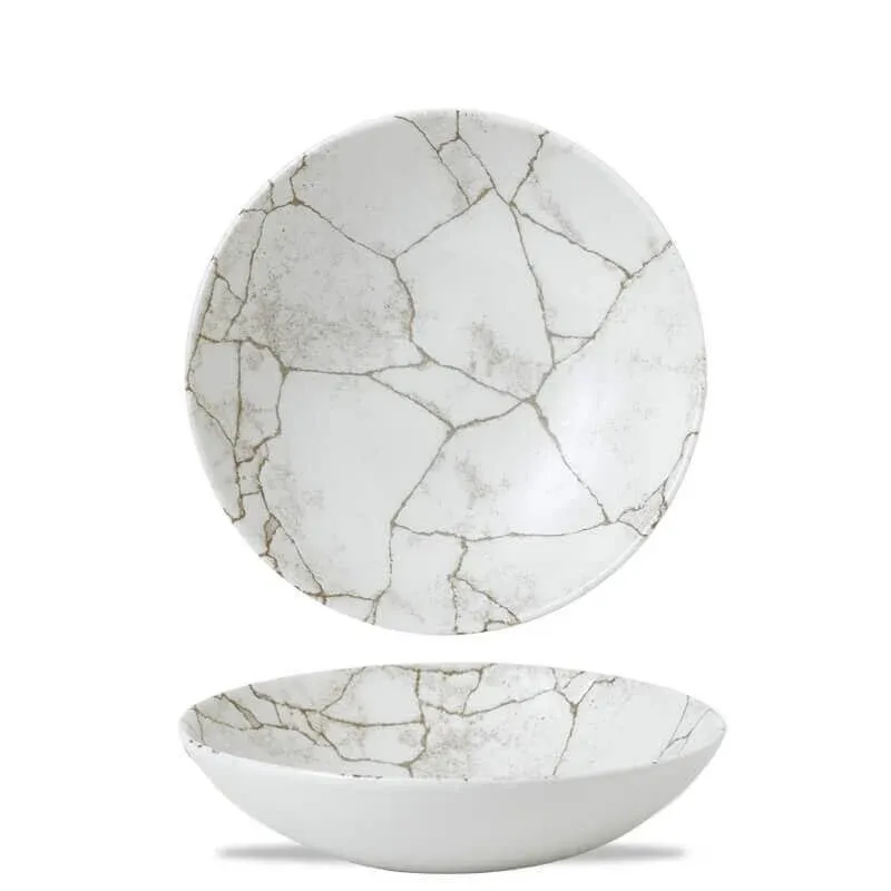 18.2 cm - Churchill Studio Prints Kintsugi Piatto Fondo In Porcellana Vetrificata Prezzo Conveniente