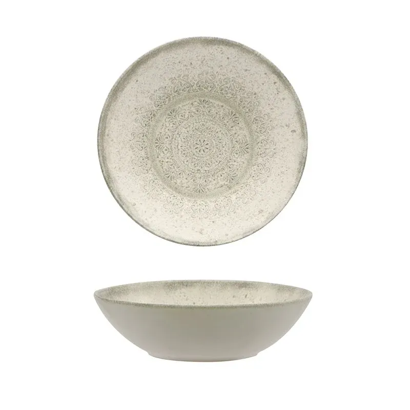 22 cm - Lace Piatto Fondo In Stoneware - Set 4 Pz Prezzo Conveniente