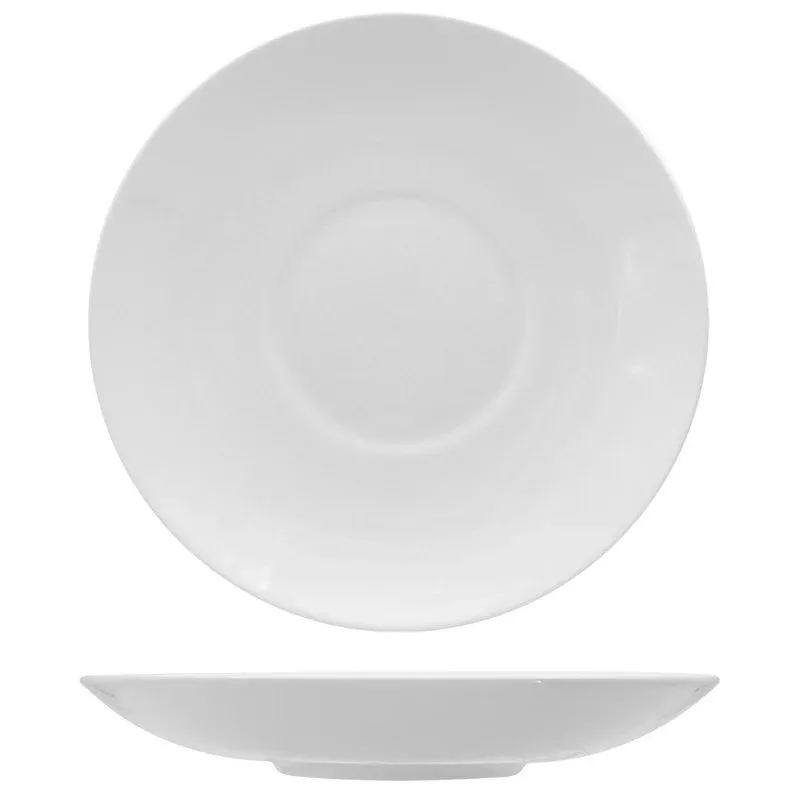 Sconto 30 cm - Lioness Justwhite Piatto Fondo In Porcellana - Set 3 Pz