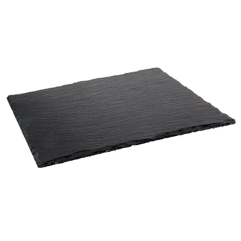 53x32.5 cm - Ilsa Piatto Vassoio Rettangolare In Ardesia - Set 6 Pz Scelto Dai Clienti