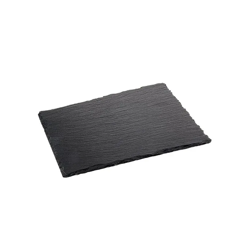 32.5x17.6 cm - Ilsa Piatto Vassoio Rettangolare In Ardesia - Set 6 Pz Prezzo Conveniente