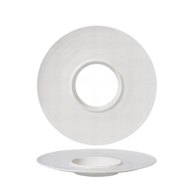 31.2 cm - Essentia Magnesium Plain Ring Piatto Presentazione Rotondo In Porcellana - Set 2 Pz Vendita Finale