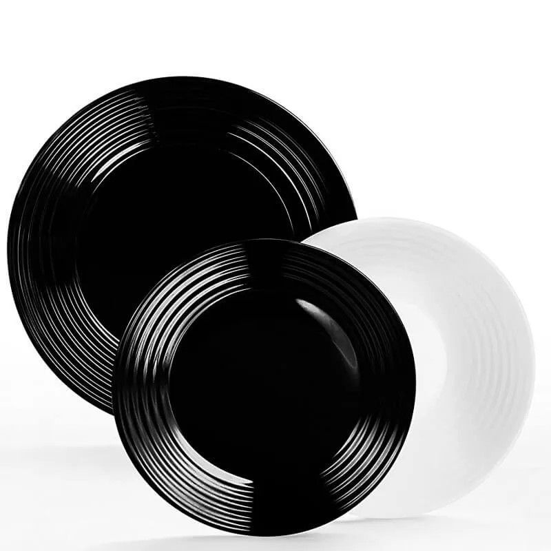 Offerta Luminarc Harena Servizio Piatti In Vetro Opale - Set 18 Pz