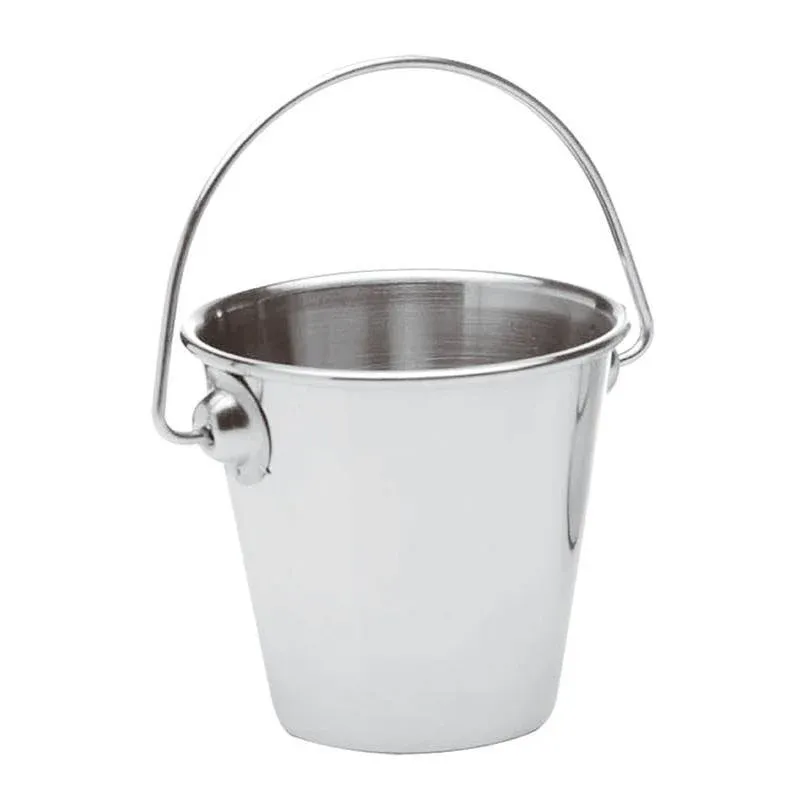 Promo Stagionale 7 cm - Paderno Tableware Buffet & Display Secchiello Porta Snack In Acciaio Inox - Set 4 Pz