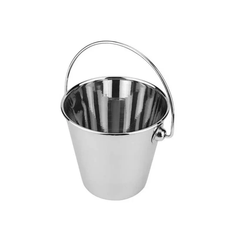 9 cm - Ilsa Miniporzioni Mini Secchiello Porta Snack In Acciaio Inox Saldi